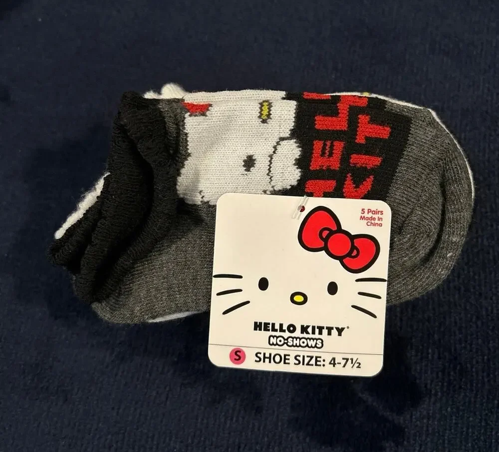 Hello Kitty Kids Socks Size: 4 - 7.5